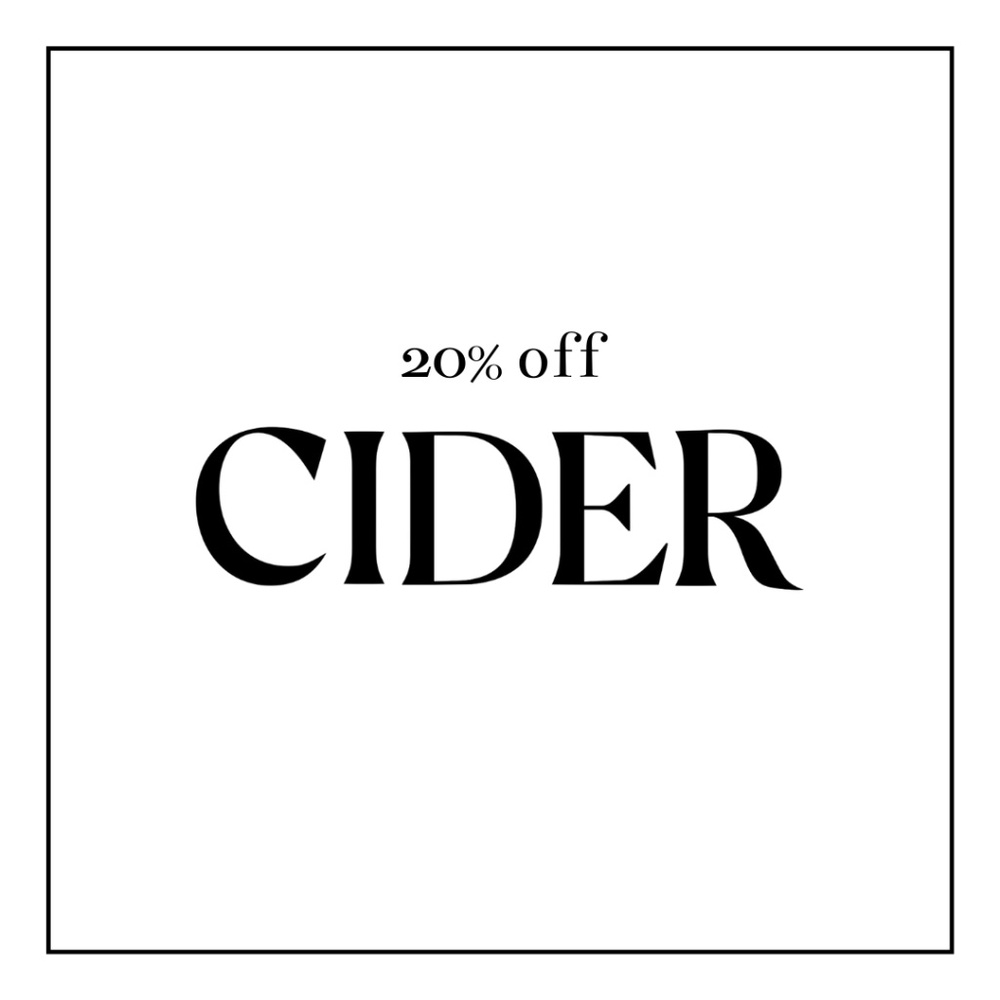 20% Off Cider